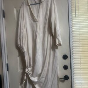 H&M Cream Satin Dress